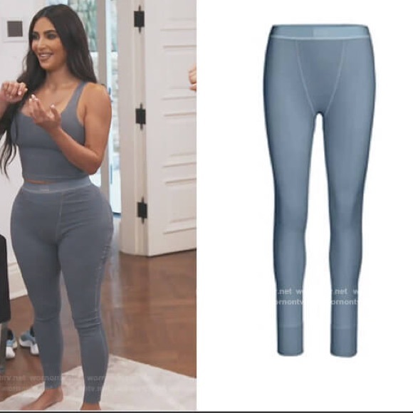 SKIMS NWT Cotton Rib Legging Kyanite - Picture 7 of 8